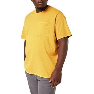 Levi's Seizoensgebonden heren T-shirt met Nugget Gold Bag, Goudkleurige zakbladen