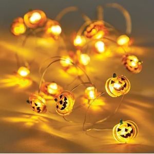 Baker Ross FX642 Pompoen lichtketting - 1 slinger, lichtkettingen voor Halloween-decoraties en knutselsets