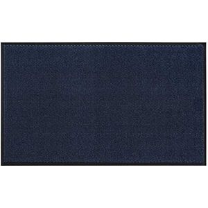 Ingangsmat, antislip, wasbaar, van polyamide, verschillende kleuren, kleur: blauw, afmetingen: 80 x 120 cm