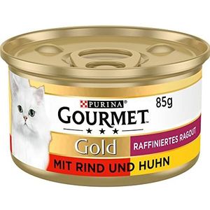 PURINA GOURMET Gold Ragout Duetto Kattenvoer, 85 g, 12 blikjes