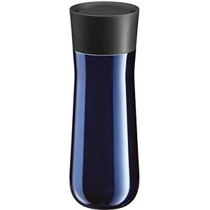 WMF Impulse thermobeker 350 ml met automatische sluiting, 360 ° opening, houdt warme dranken 8 uur / 12 uur koud, blauw