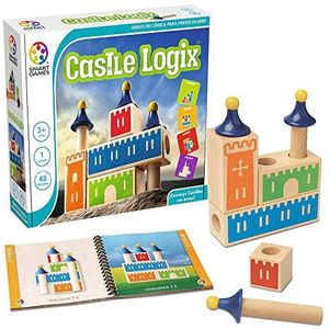 Smartgames - Castle Logix | speelgoed voor kinderen vanaf 3 jaar | puzzel 3 jaar | spelletjes voor kinderen | educatieve spelletjes voor kinderen vanaf 3 jaar | 1 speler