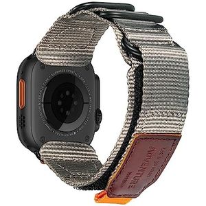 torbollo Compatibel met Apple Watch Band 42/44/45/49/38/40/41 mm, robuuste reserveklittenband met drie nylon gespen voor iWatch Ultra Series 8/7/6/5/4/3/2/1/SE