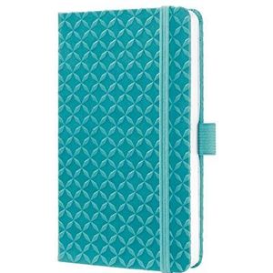 SIGEL JN102 Notitieboek, 9,5 x 15 cm, gelinieerd, hardcover, turquoise, Jolie