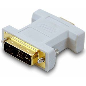 Equip DVI digitale adapter -> VGA-analoog, 12+5/HDB 15, M/F - videokabeladapter (12+5/HDB 15, M/F, 1,8 m, stekker/bus, beige)