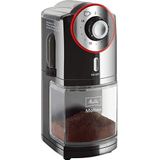 Melitta koffiemolen, 1019-01, elektrische koffiemolen, platte slijpschijf, zwart/rood, 100 watt
