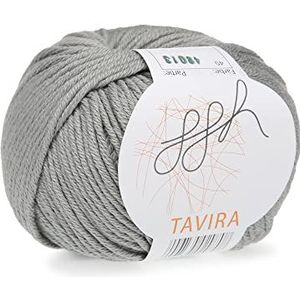 ggh TAVIRA - 100% katoen - looplengte 80 m op 50 g naalddikte 4-5 - wol voor breien of haken - kleur 049 - licht kaki