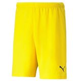 PUMA Team RISE Voetbalshorts voor heren, geel/zwart, maat M