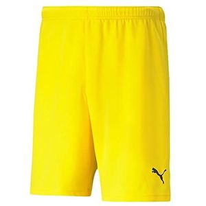 PUMA Team RISE Voetbalshorts voor heren, geel/zwart, maat M