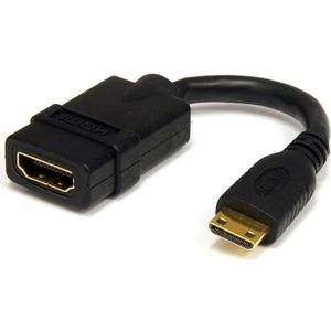 StarTech.com 13 cm High Speed HDMI-kabel, HDMI naar HDMI Mini, bus/stekker, HDMI/Mini HDMI-adapterkabel