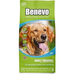 Veganistisch hondenvoer van Benevo. Veganistisch droogvoer voor honden, tarwevrij, hypoallergeen en gezond. 2 kg zak