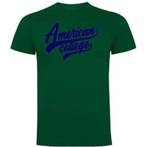 AMERICAN COLLEGE USA Uniseks T-shirts voor volwassenen, mannen en vrouwen, uniseks T-shirt (1 stuk), Turkoois