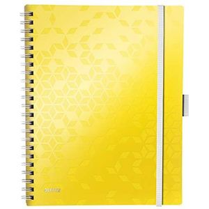 Leitz WOW notitieboek, A4, hardcover, geel
