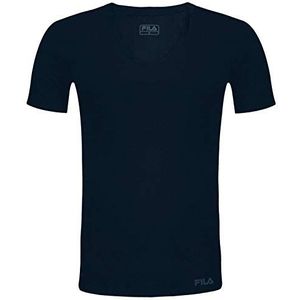 Fila FU5001 T-shirt met korte mouwen voor heren, Marinier
