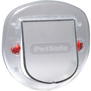 PetSafe Staywell kattenluik voor ramen, schuifdeur binnen of buiten, kattenklep voor katten en kleine honden tot 10 kg, schouderbreedte max. 18,20 cm, duurzaam, mat