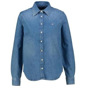 REG DENIM SHIRT, Bleu semi-clair, 44