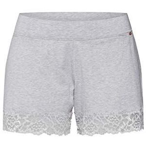 Skiny Damen Shorts Every Night in Mix & Match Lace Bas de Pyjama, Stone Grey Melange, 38 Femme