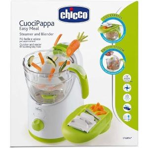 Chicco Easy Meal Multifunctionele Babyvoedingmaker, Blender voor Baby- en Kindervoeding, Babycook Keukenrobot en Verwarmer, kan Stomen en Raspen, Mixen, Hakken, Opwarmen en Ontdooien