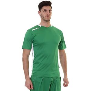 LEGEA Monaco uniseks T-shirt, Groen/Wit