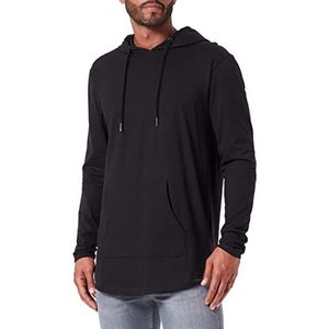 Urban Classics Pullover met capuchon van jersey voor heren (1 stuk), Zwart (7)