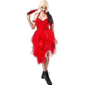 Rubie's 702702_XS Harley Quinn SQ2 kostuum rood AD,XS