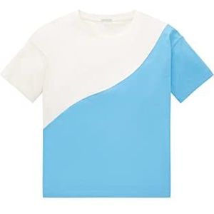TOM TAILOR Meisjes T-shirt 21184 - Soft Cloud Blue, 128, 21184 - Soft Cloud Blue