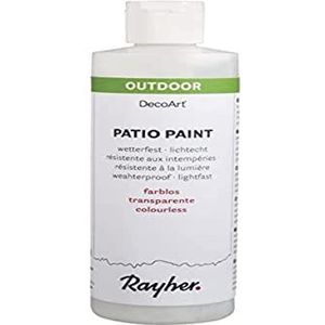 Rayher 38611702 Patio-Paint acrylverf, transparant, 1 stuk, 236 ml, grond, waterig, permanent, ijstechniek, school, tuin, huis, verjaardag