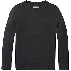 Tommy Hilfiger Mesh-top met lange mouwen voor kinderen en jongeren, meteoriet, 6 jaar, Meteoriet