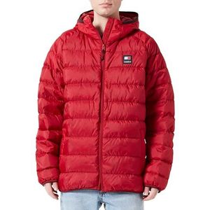 Tommy Jeans Tjm donsjack met capuchon voor heren, Magma rood