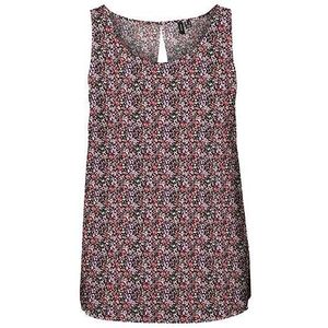 VERO MODA Vmeasy Sl Tanktop R1 Wvn Ga Top Dames, Georgia Peach/Aop: Cille