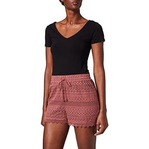 VERO MODA Vmhoney Lace Exp Shorts voor dames, Roze bruin