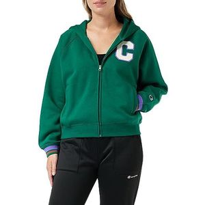 Champion Sweatshirt à Capuche Femme, Vert Avt, S