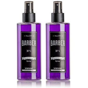 BARBER MARMARA Eau de Cologne voor heren (2 x 250 ml) - After Shave - Geurwater - Voor mannen - Verfrist - Herengeur - Ontsmettingsmiddel 70° (2 x nr. 1)