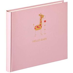 walther design fotoalbum roze 28 x 25 cm babyalbum met reliëf, Baby Animal UK-148-R