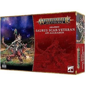 Games Workshop Warhammer AoS - Seraphon Scarified Veteraan Saurus op Aggradon