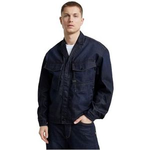 G-STAR RAW Veste en denim Bend pour homme, Bleu (worn in deep frisian night D25178-4639-G831), S