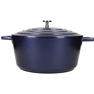 MasterClass Braadpan Blauw - ø 28 cm / 5 Liter - Standaard anti-aanbaklaag