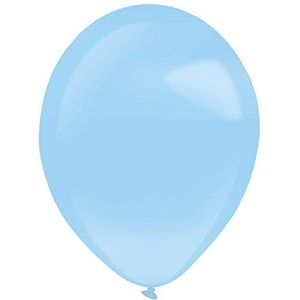 Amscan 9905354 Decorator Pearl latex ballonnen, pastelblauw, 100 stuks