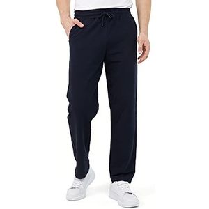 COMEOR heren joggingbroek, sport, training, relaxen, van katoen, lang, donkerblauw, maat S, Donkerblauw