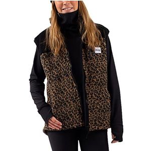 EIVY Lumberjackie Sherpa Vest voor dames, Luipaard.