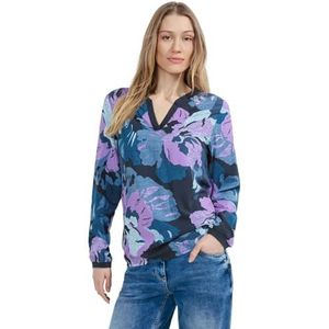 Cecil B344540 Bedrukte damesblouse, Universeel blauw