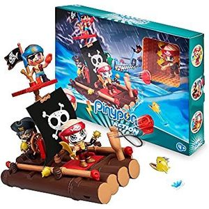 Pinypon Action - Piratenvlot, speelgoed piratenschip voor kinderen, drijvend in het water, met pop en accessoires voor schatzoeken, jongens en meisjes sinds 4 jaar, beroemd (700016646)