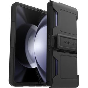 OtterBox Defender XT beschermhoes voor Samsung Galaxy Z Fold5, schokbestendig, valbescherming, robuust, ondersteunt 4 x meer vallen dan militaire standaard, voor klaptelefoons, zwart