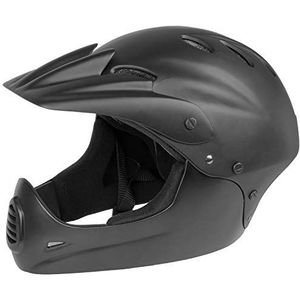 M-Wave Downhill helm >All in 1<, maat M, 54-58 cm, matzwart, uniseks, volwassenen