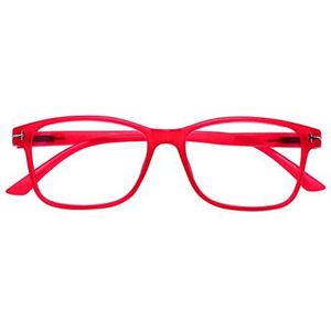 Corpootto Business leesbril, rood, standaard, uniseks, volwassenen, rood, Taglia Unica, Rood