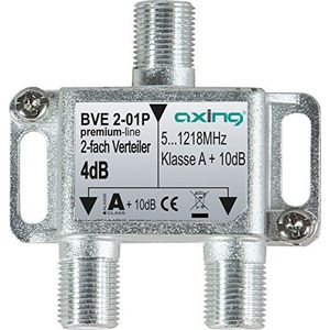 Axing BVE 2-01P splitter verdeler splitter 2-weg uitvoer voor FM CATV digitale kabel-tv (5-1218 MHz)