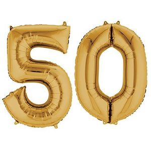 amscan 50 ballonnen getal 40,6 cm 3387301