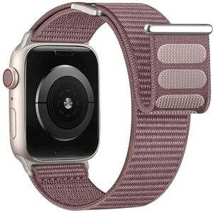 Oielai Nylon armband compatibel met Apple Watch - 46 mm 45 mm 44 mm 49 mm 42 mm 41 mm 40 mm 38 mm heren dames klittenbandsluiting voor iWatch 10 9 SE 8 7 6 5 4 3 2 1 Ultra Ultra, Nylon
