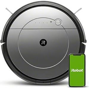 iRobot Roomba Combo-stofzuiger, 2-in-1, aangepaste reiniging, gerichte en logische navigatie, krachtig, WLAN, compatibel met spraakassistenten, grijs