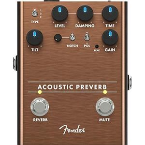 Fender® »ACOUSTIC PREVERB« bodemeffectpedaal voor akoestische gitaren